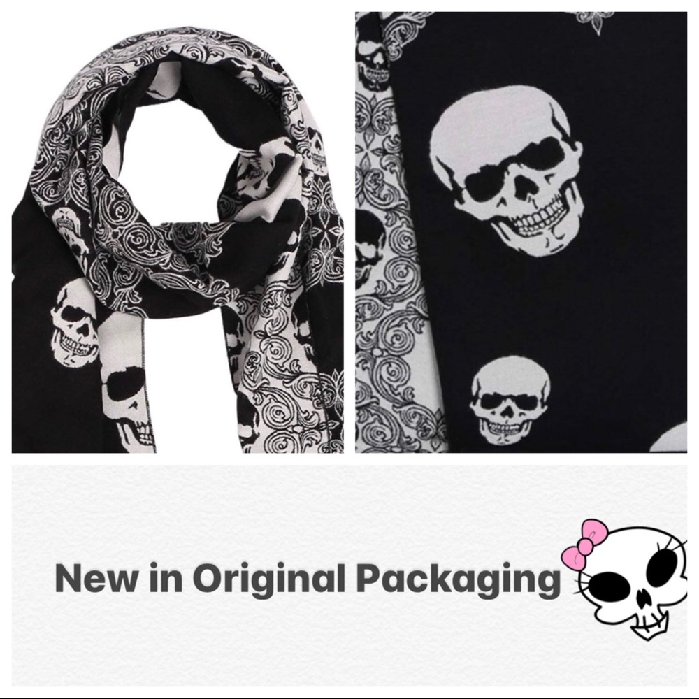 💀 Skull pattern scarf 💀🧣